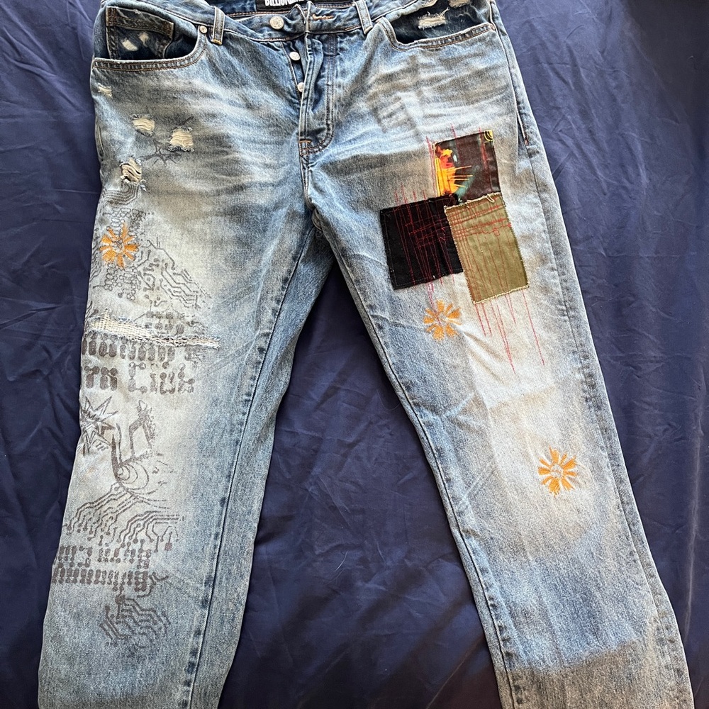 Billionaire Boys Club Astronaut Patchwork Jeans